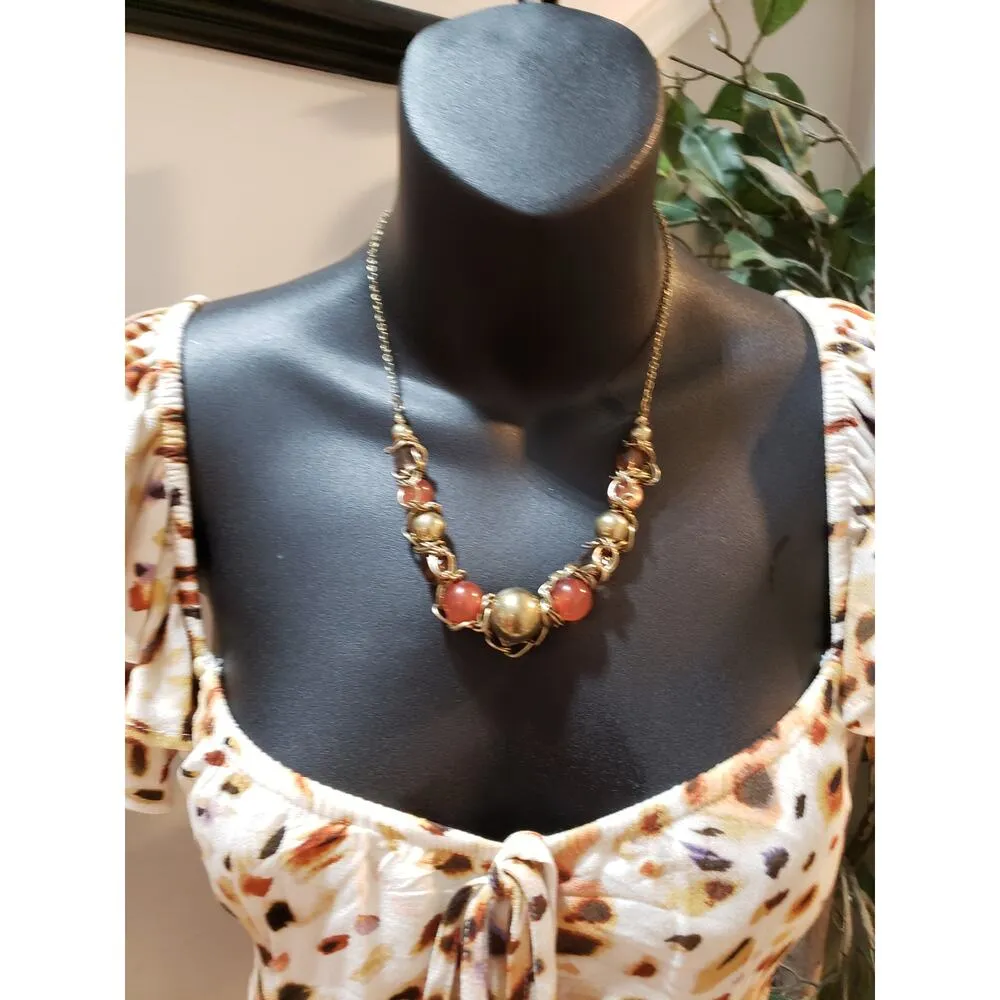 Sofia Jeans by Sofia Vergara Maxi Dress Women Medium Ivory Ruffle Trim Tie Front - Image 10