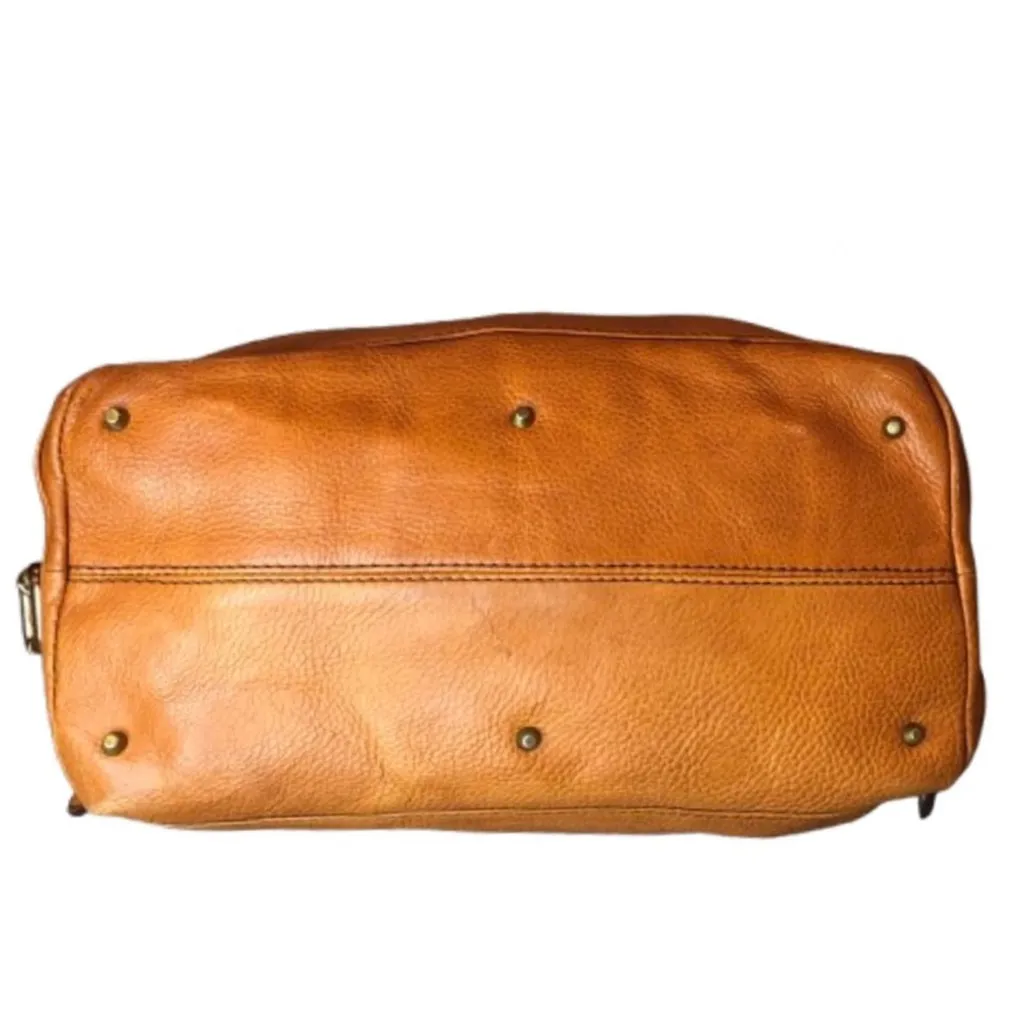 CHLOE PADDINGTON British Tan Leather Hobo Shoulder Bag with Lock Key - Image 6