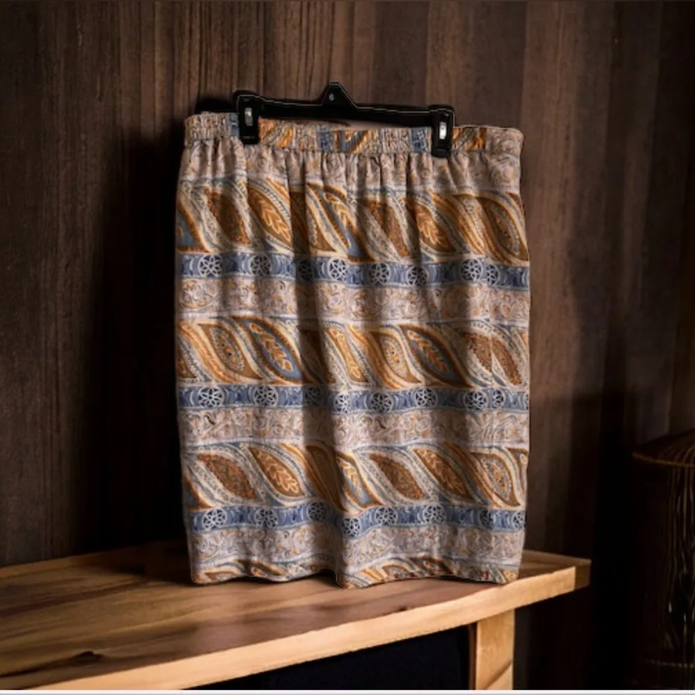 CHARTER CLUB Skirt 20W Vintage Y2K Cottagecore Prairiecore Floral Maxi Pencil - Image 5