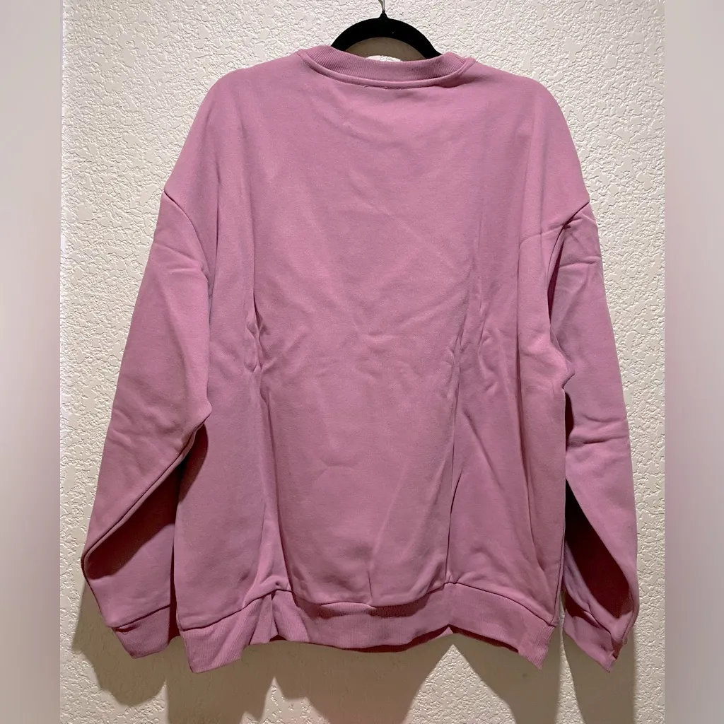 ALO Yoga NWT Accolade Crew Neck Pullover Sweatshirt Pink Wild Rose L SOLD OUT - Image 6