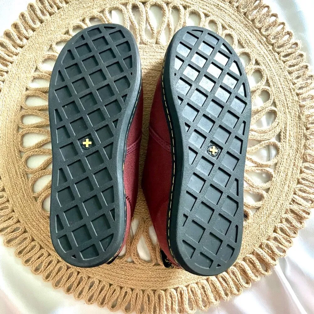 Dr. Martens Red Oxblood Soho Canvas Sneakers Size Women's 8 - Image 6