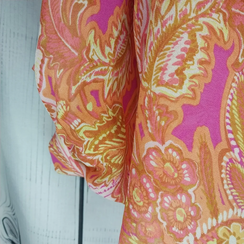 Vici Collection Maggie Floral Chiffon Button Up Shirt - Image 6