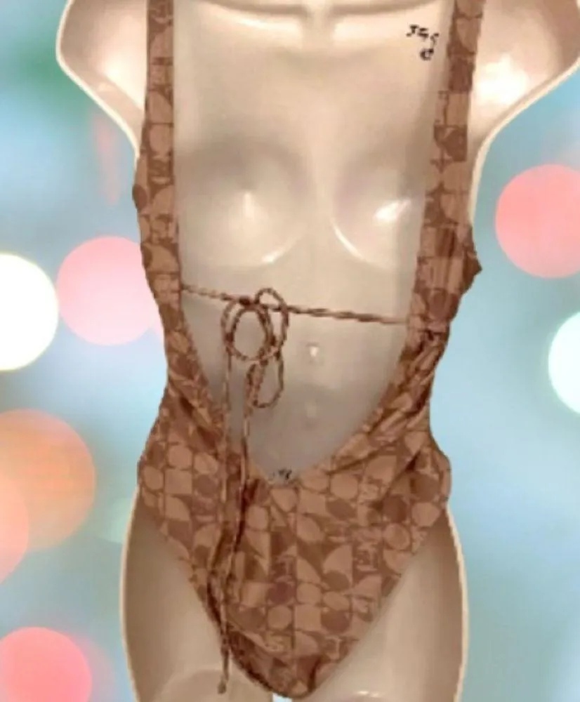 Forever 21 Sport Illustrated Monogram one piece Swimsuit XL - Image 4