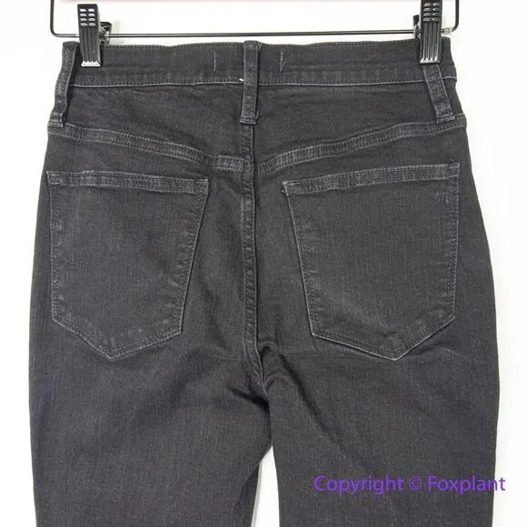Madewell 10" High-Rise Skinny Jeans in black frost‎ wash, 26 - Image 11