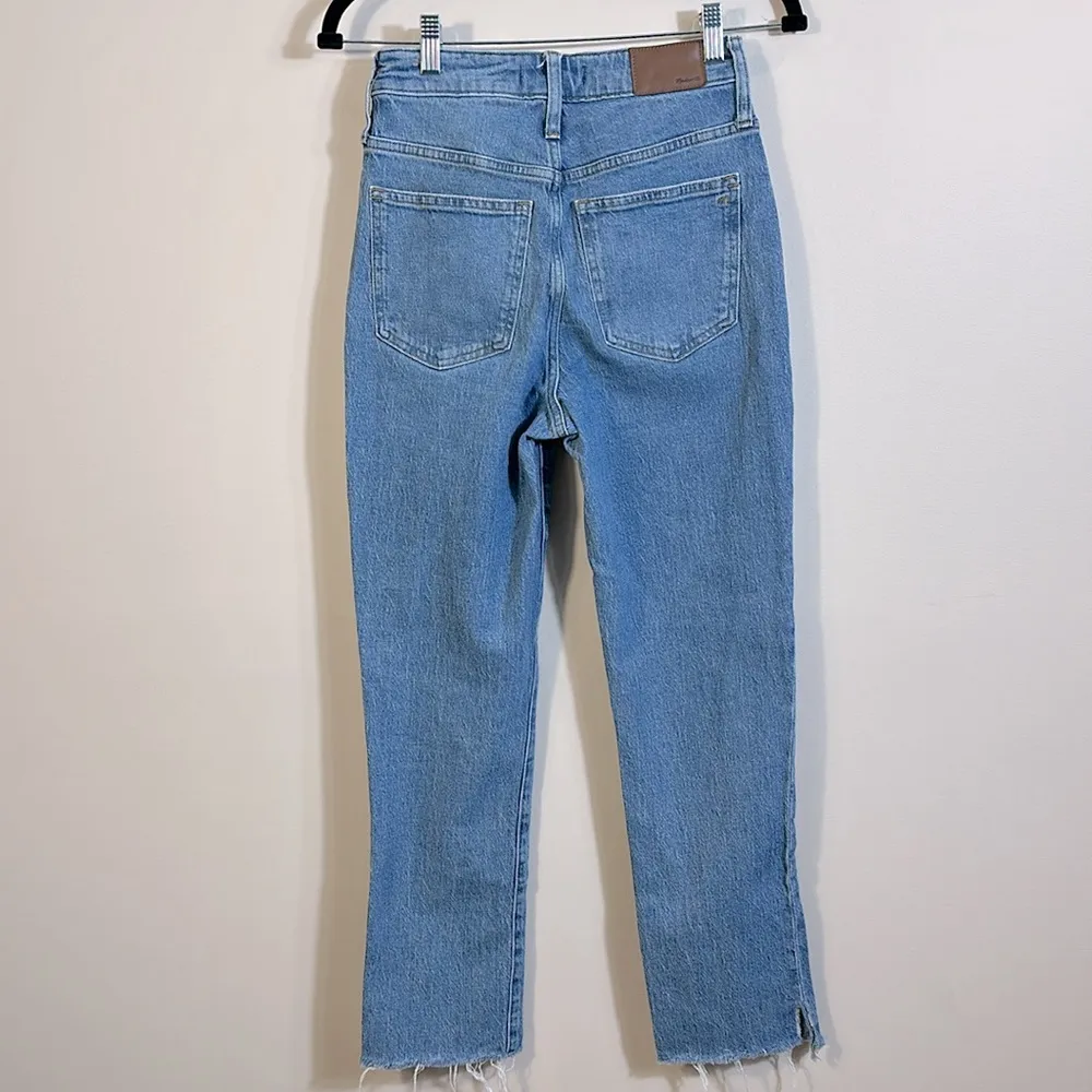 Madewell The Curvy Perfect Vintage Raw Hem Distressed Jean Women Blue 23T Tall - Image 2