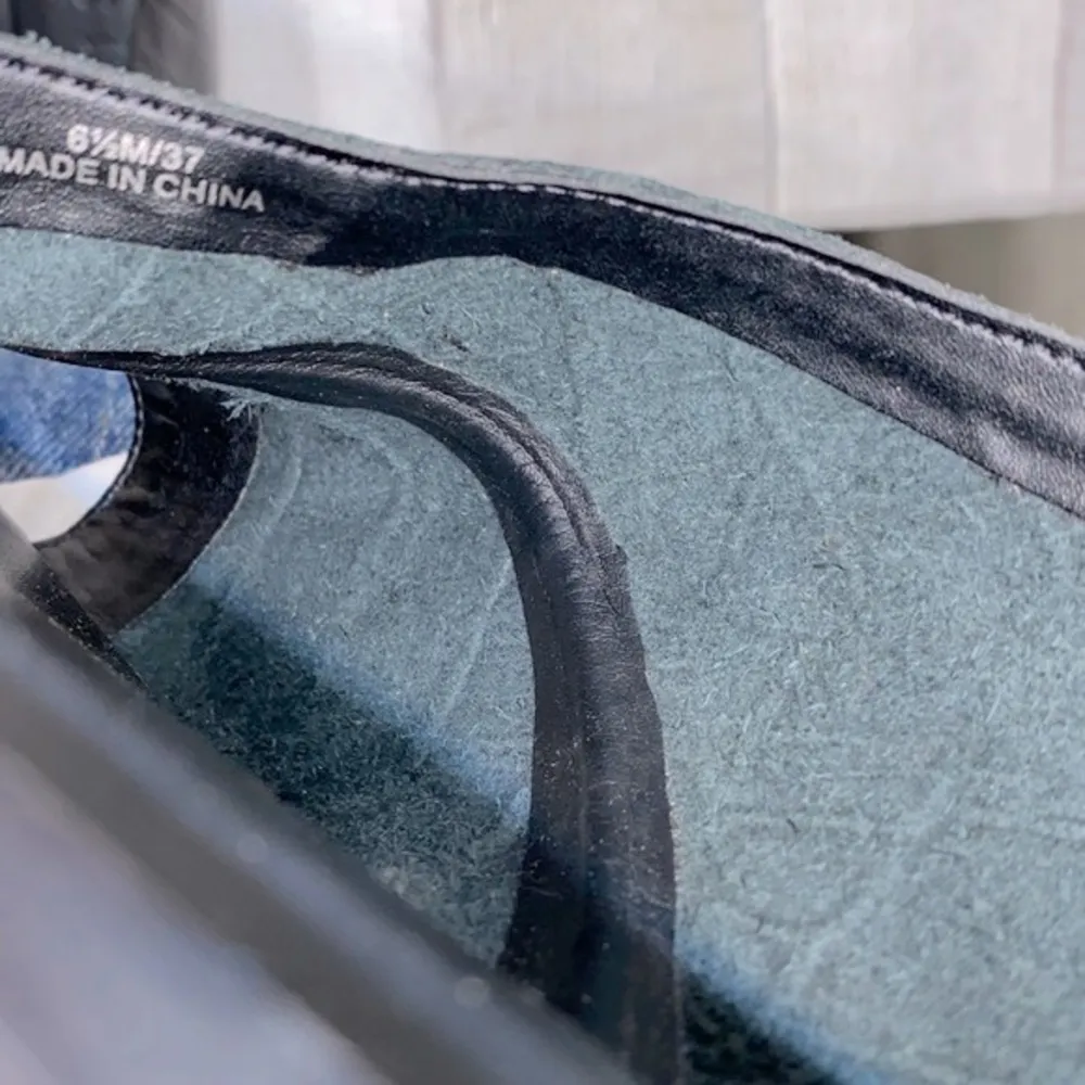 1.State Celtin black leather sandal slides size 6 1/2 - Image 12