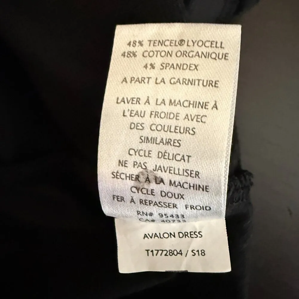 Toad&Co Avalon Activewear Travelers Mini Dress Women's Medium Black Built in Bra - Image 15