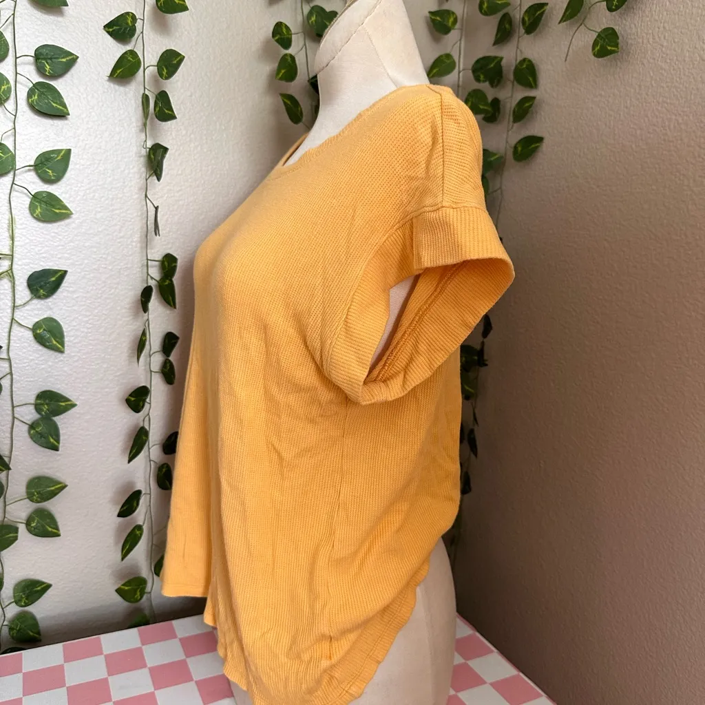 Women’s Dear John Gabby Tee Short Yellow Size Medium - Image 3