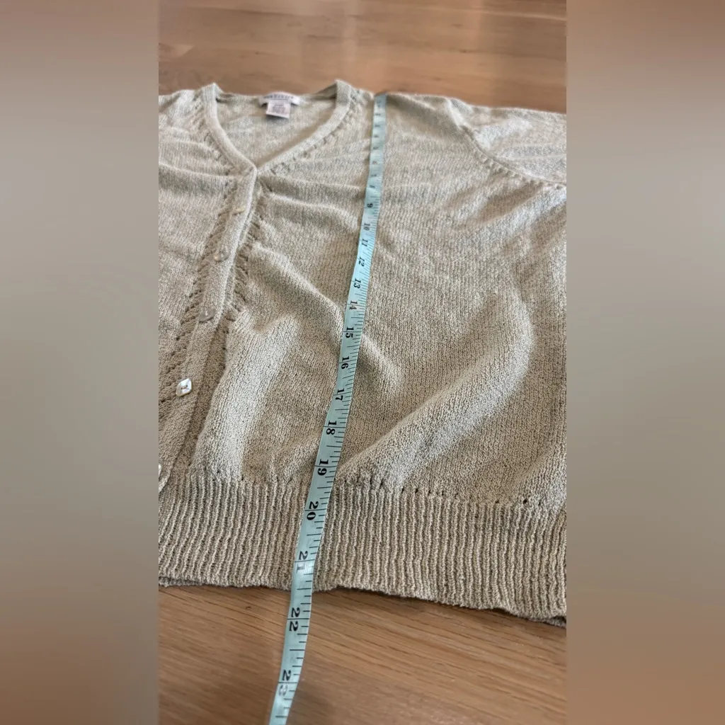 Van Heusen lightweight green cardigan size large - Image 4