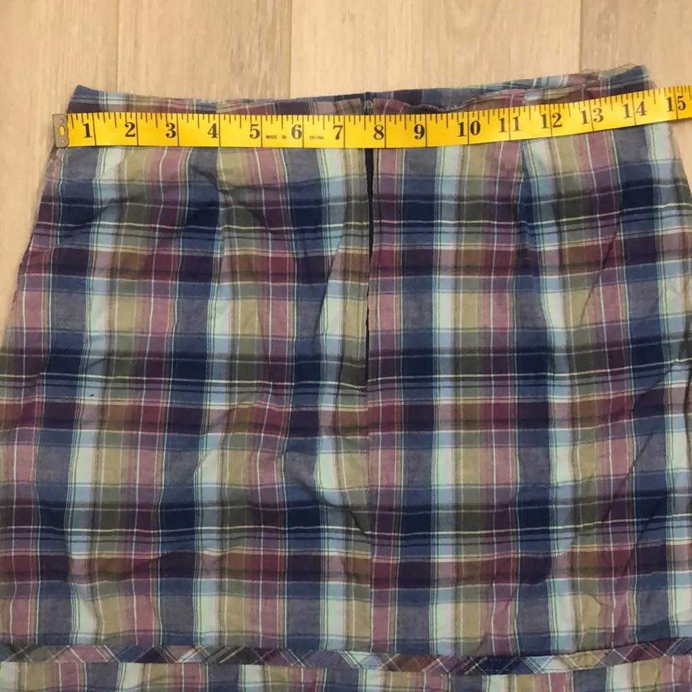 vintage skirt Y2K early 2000s plaid size 9 made in USA - Image 4