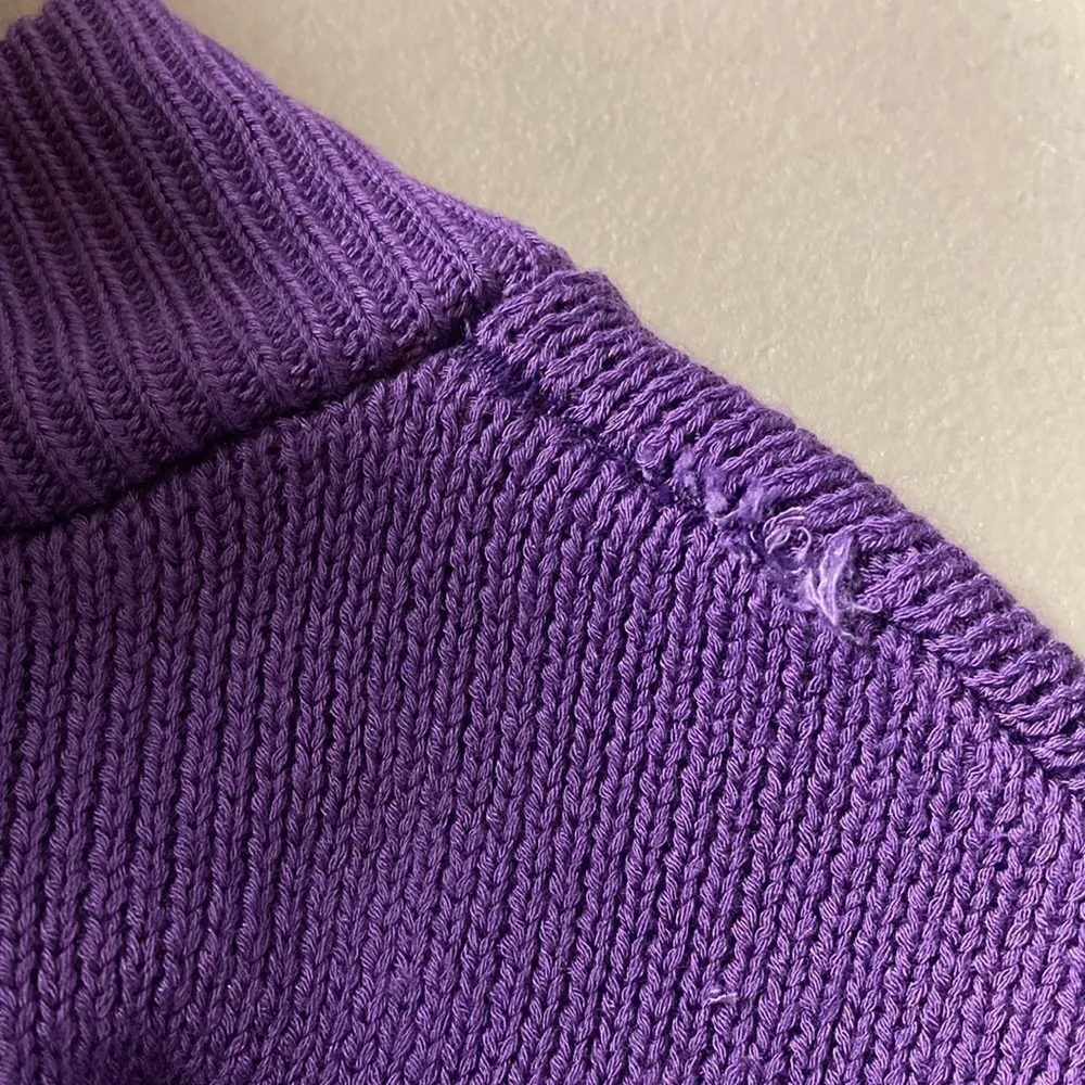 Ralph Lauren Sport Purple USA Long Sleeve Sweater Dress - Image 9