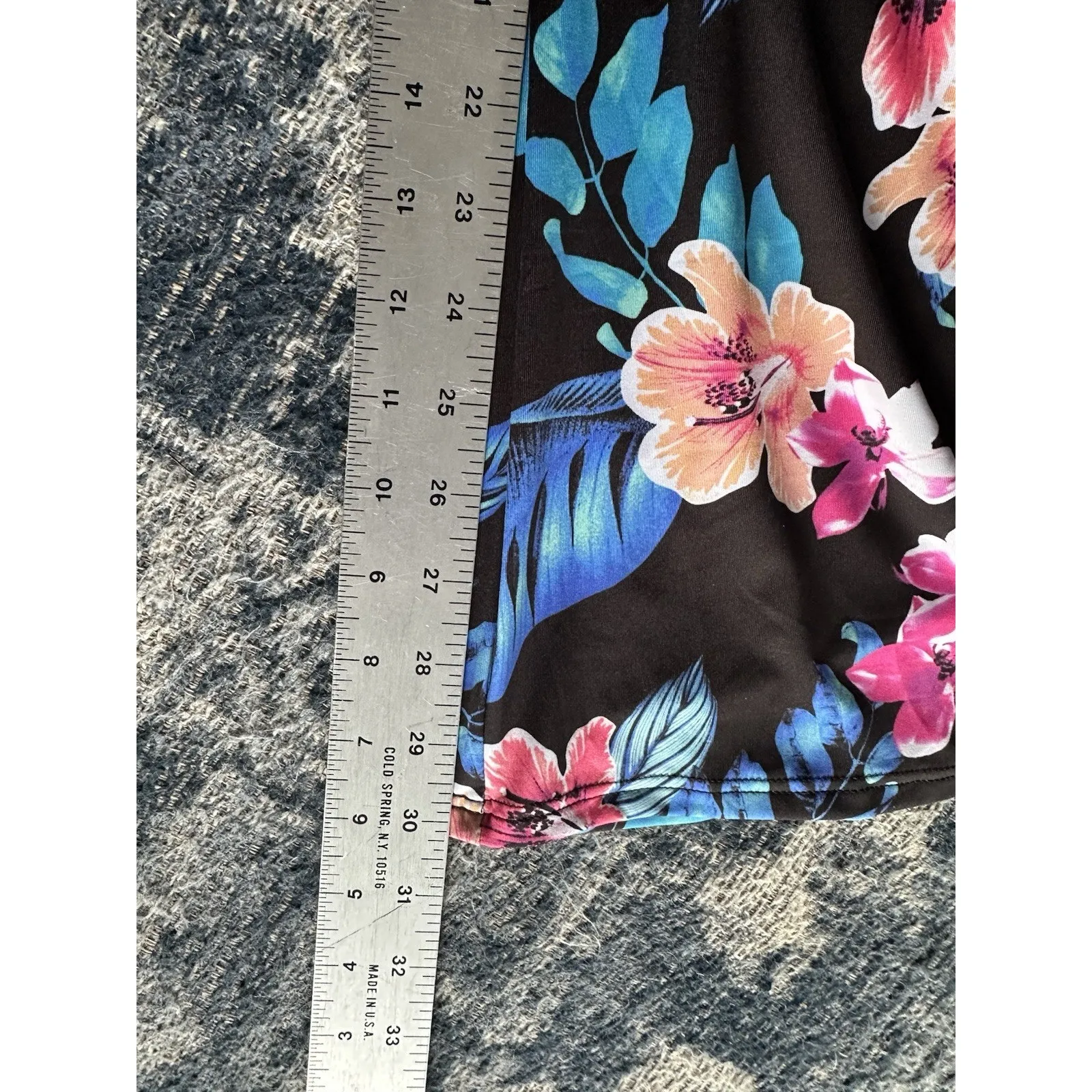 Lands' End Womens Small 6-8 Tropical Hawaiian Swim Fabric Pants Colorful Floral - Image 7