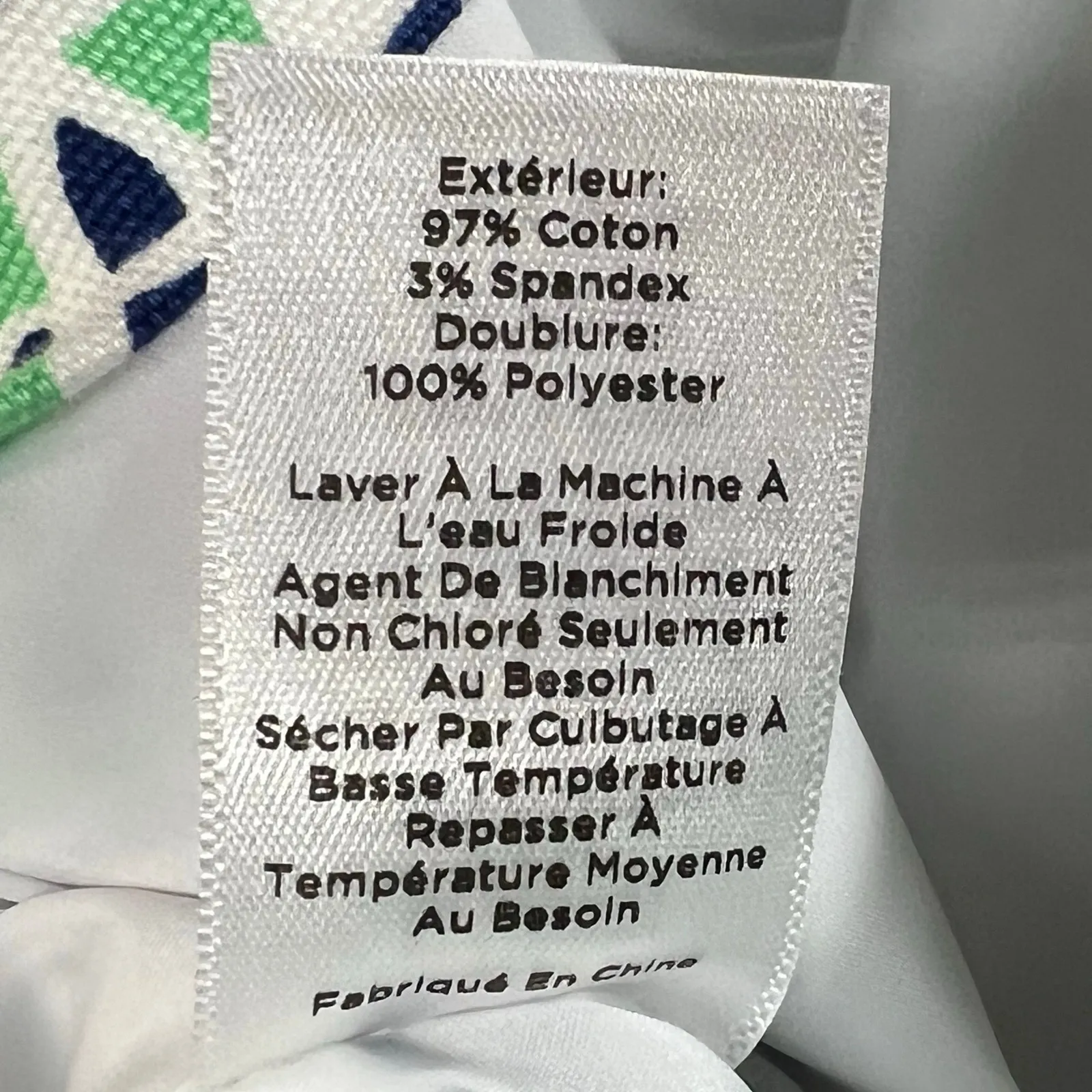 Talbots Skirt Womens 12 Green Blue Kaleidoscope Floral Lined Preppy Classic Boho - Image 13