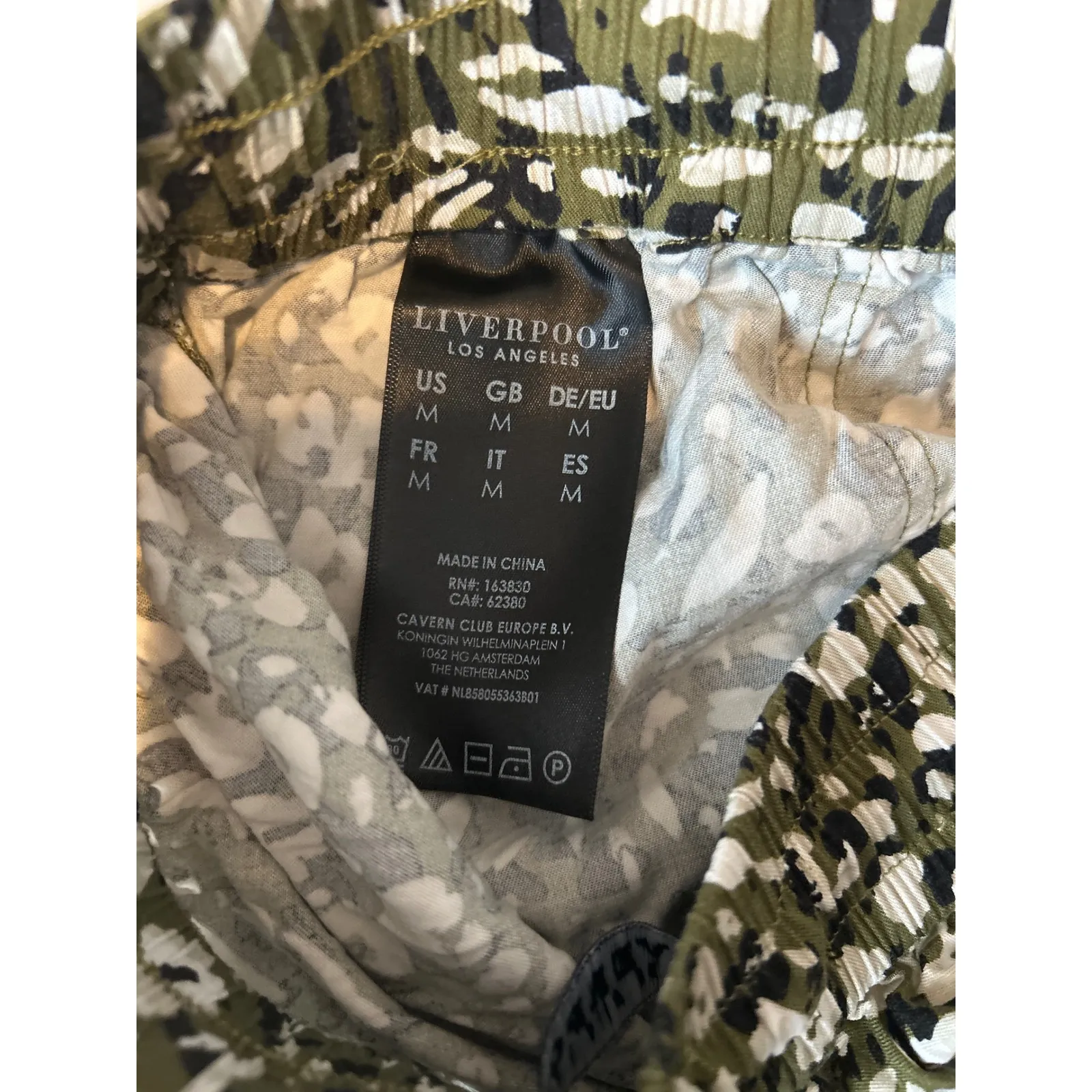 Liverpool Los Angeles Olive Green Leopard Print Track Pants Women's Size M Size M - Image 6