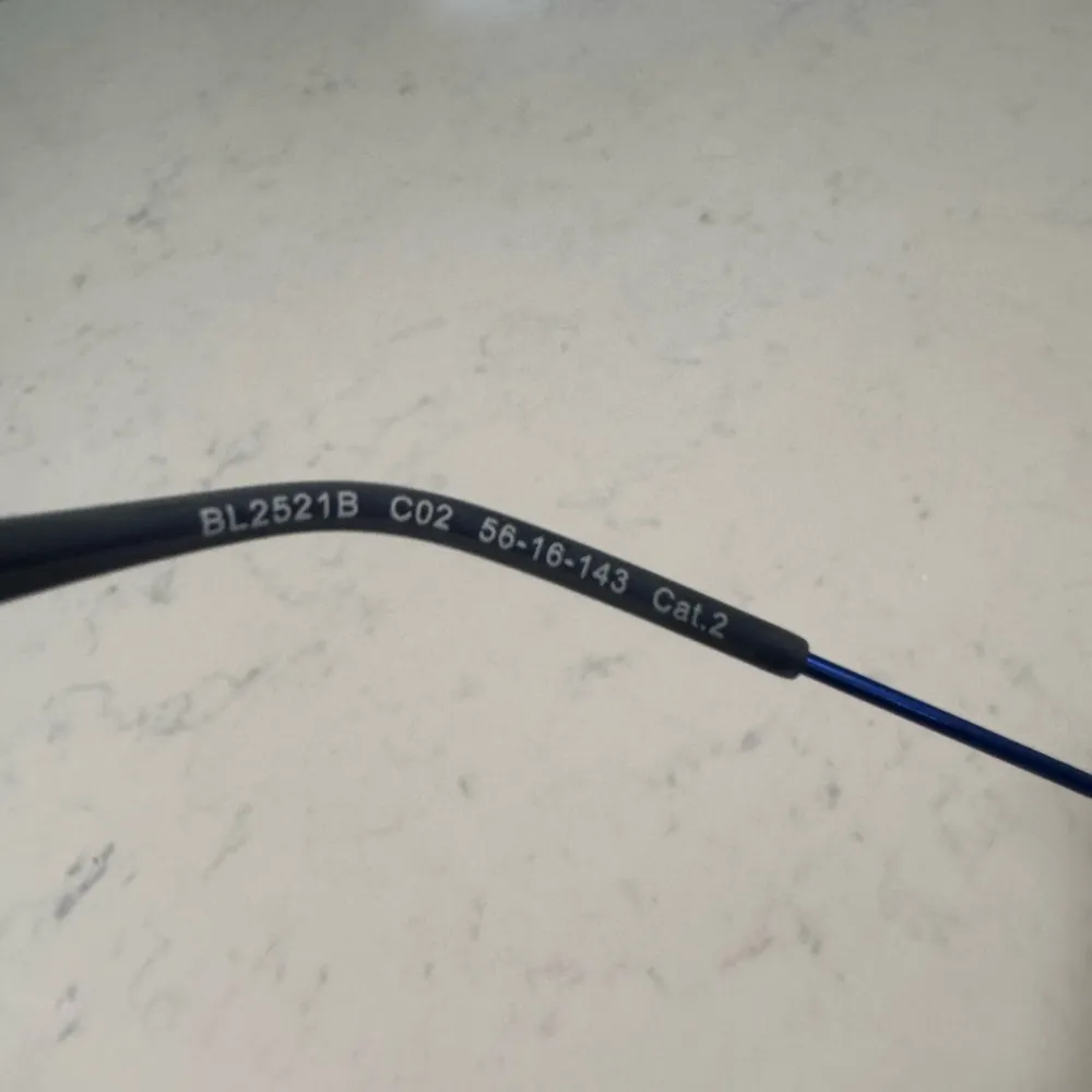 BALMAIN unisex Gold and Blue Sunglasses - Image 10