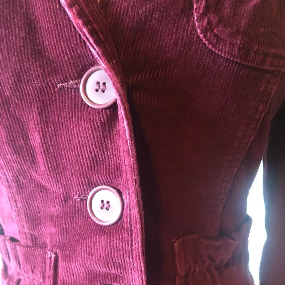 Maroon Corduroy Jacket - Image 2