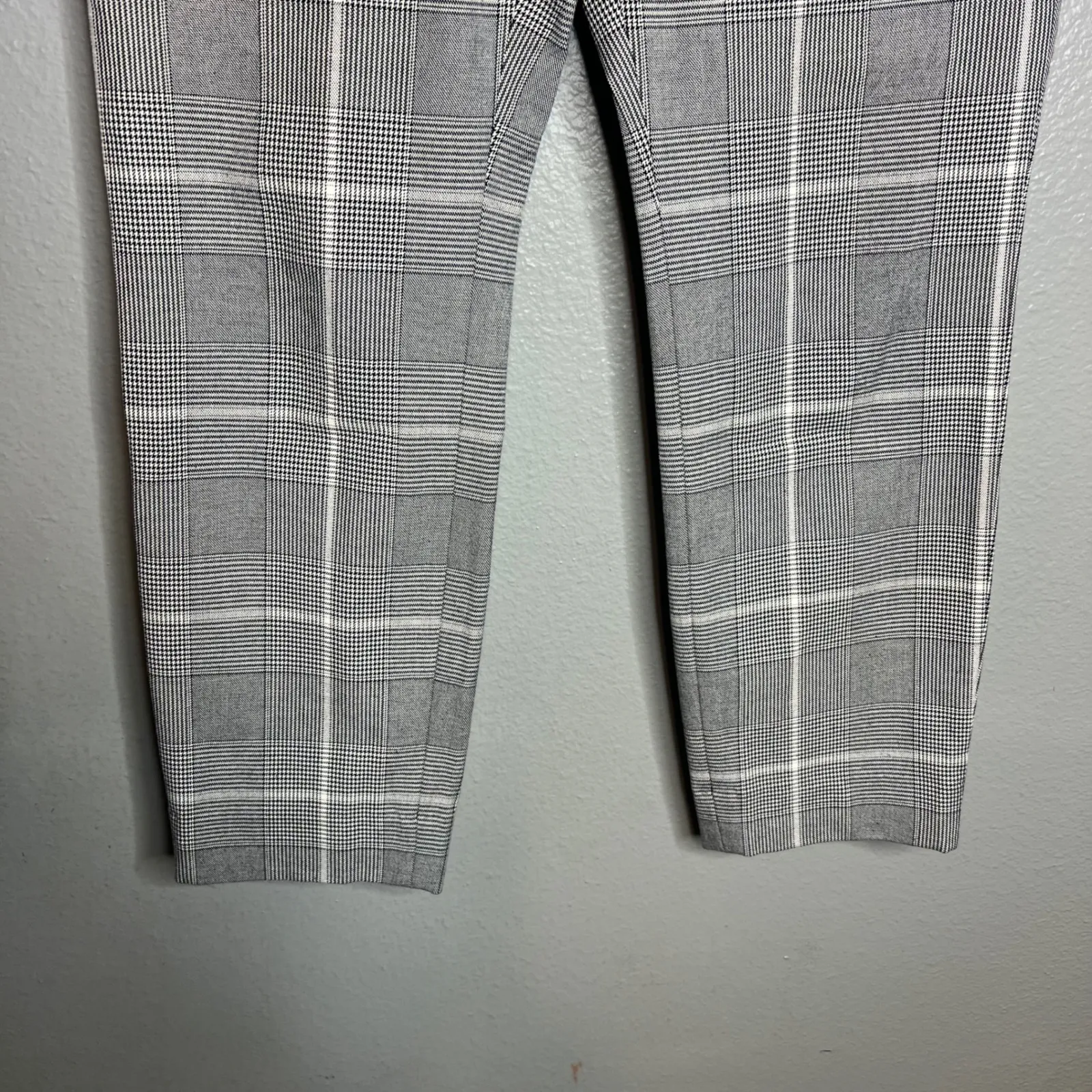 Banana Republic Sloan Fit Plaid Ankle‎ Pants Size 8 Trousers Career Houndstooth - Image 6