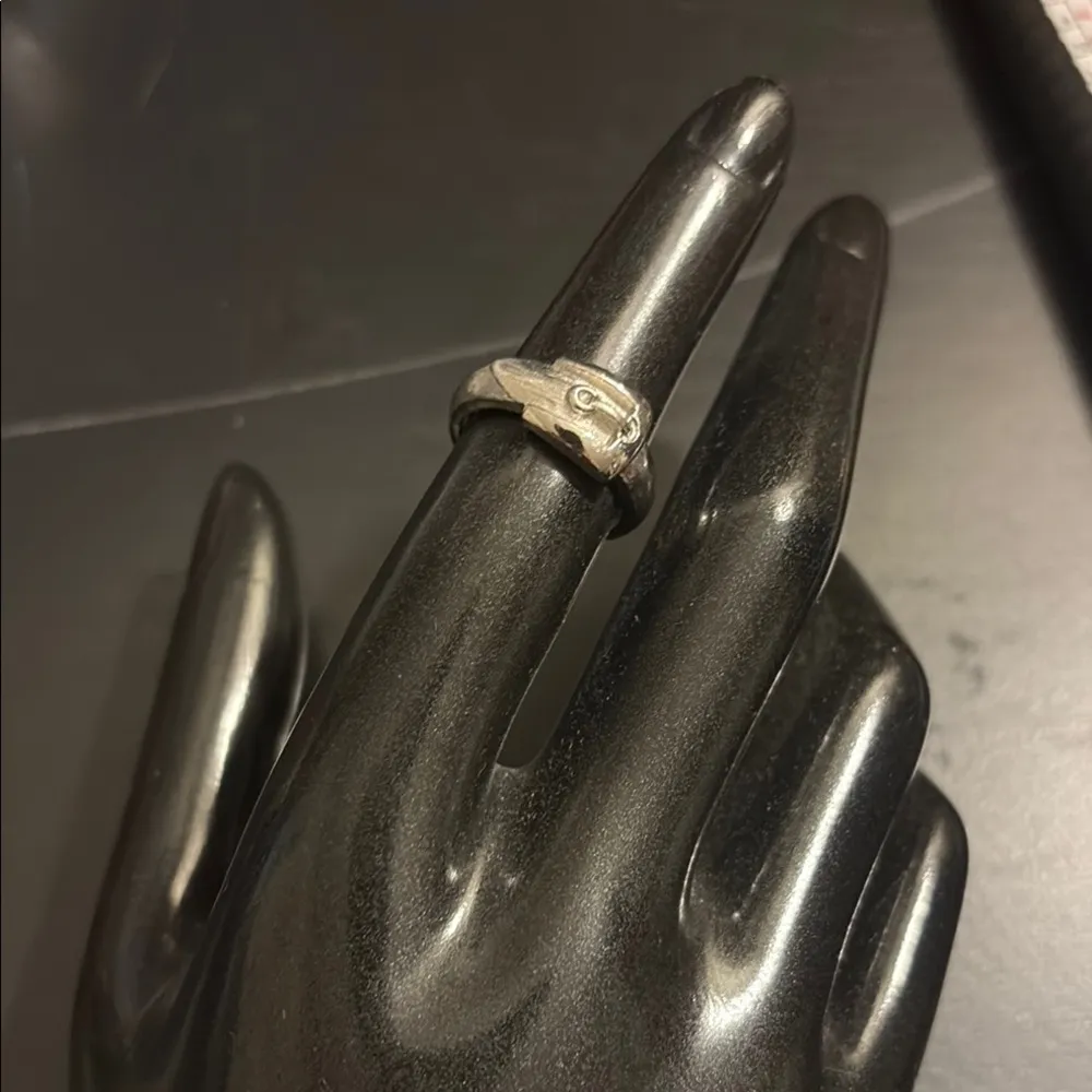 Vintage Avon belt Ring 5.5 Silver - Image 2