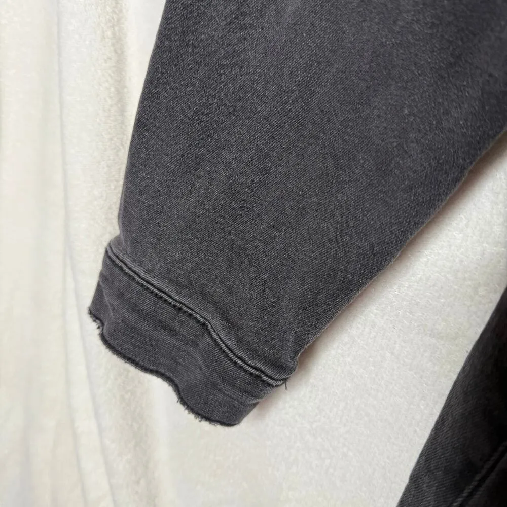 Eloquii Elements Long Sleeve Belted Button Front Denim Jacket Mini Dress Size 16 - Image 6