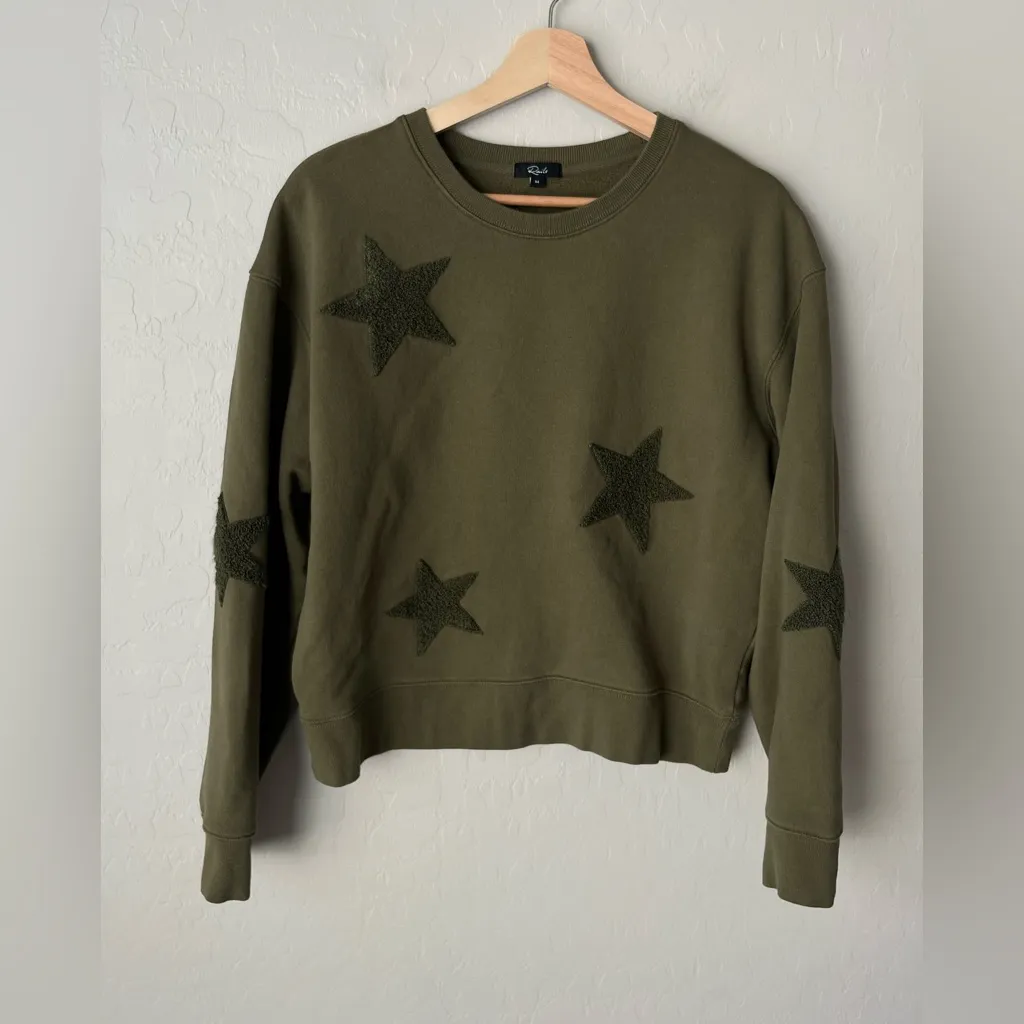 RAILS Sonia Star Sweatshirt Olive green medium - Image 5