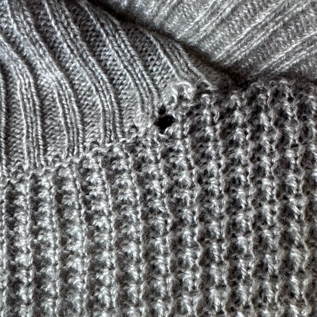 Michael Kors Gray Draped Shaker Cardigan - Image 4