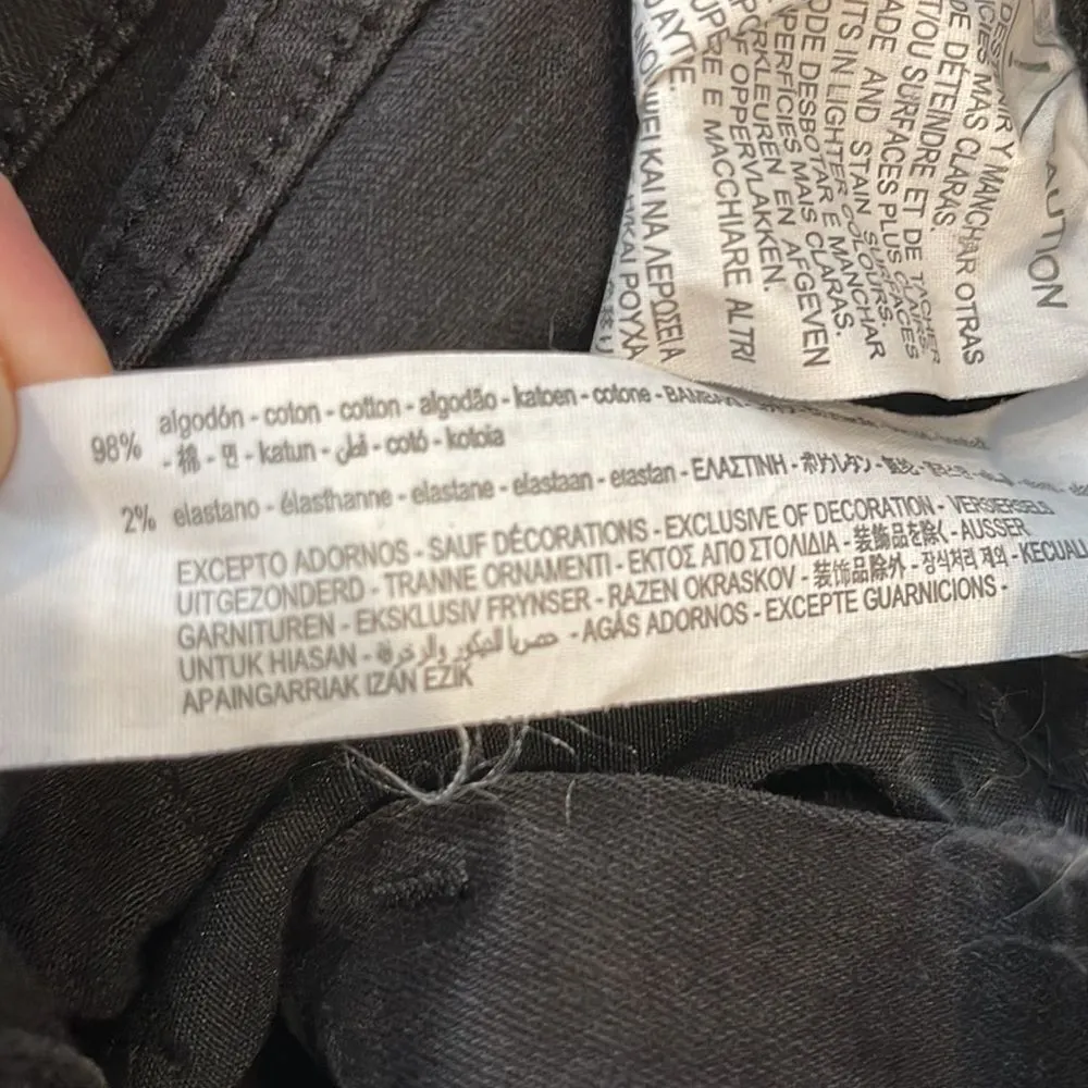 Zara Skinny Black Jeans Stripe - Image 12