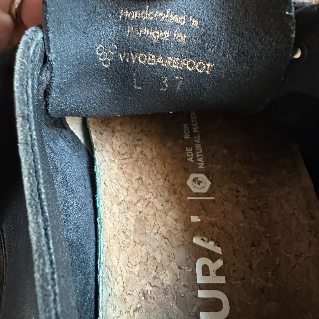 Vivo Barefoot Black Leather Shoes Size 6 - Image 2