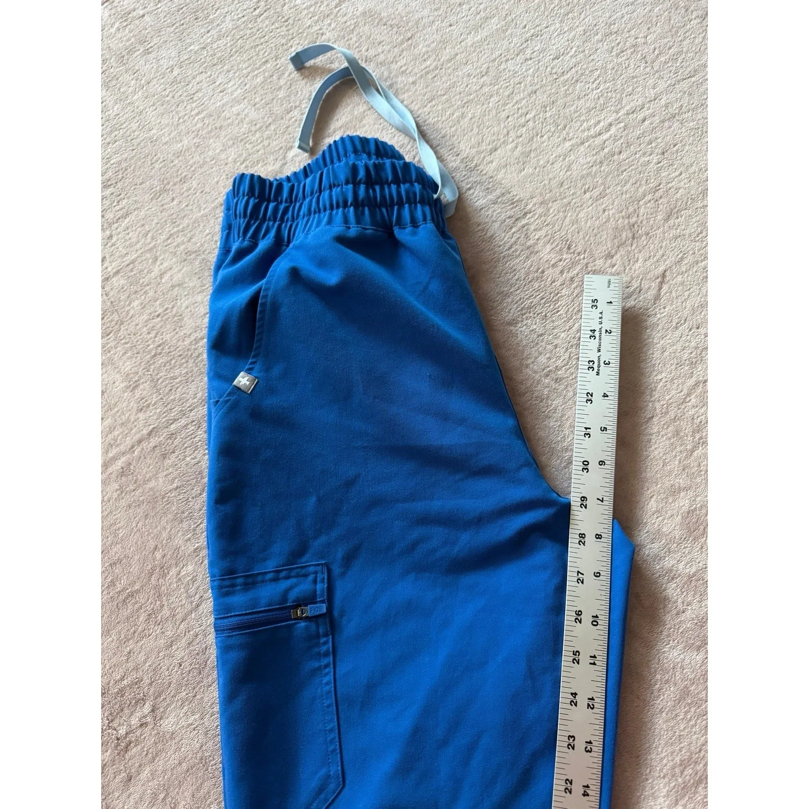 FIGS  Zamora Jogger Scrub Pants Comfortable Stretch Workwear Blue Size S - Image 10