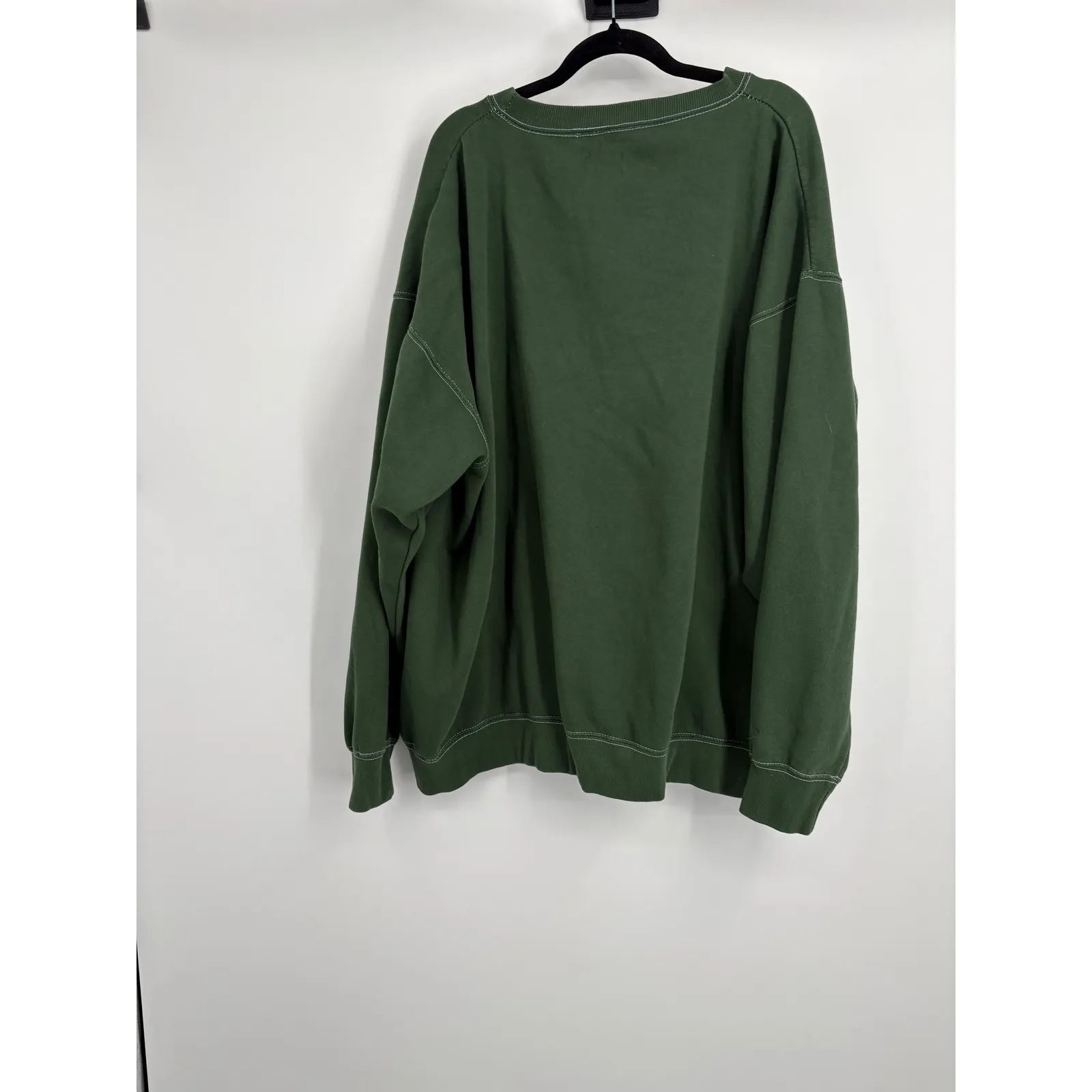 SHOW ME YOUR MUMU Vail Mountain Graphic Oversized Sweatshirt Women's XL Green - Image 4