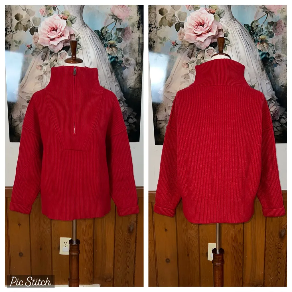 Super Cool Vintage Y2K Banana Republic Heavy Cotton Ribbed Sweater! - Image 2