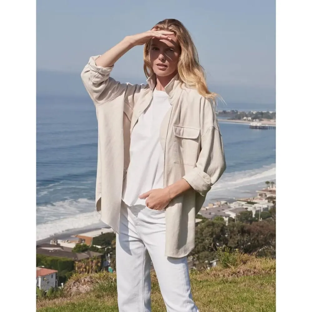 FRANK & EILEEN Mcloghlin Shirt Jacket in Natural Size X-Small/Small - Image 2