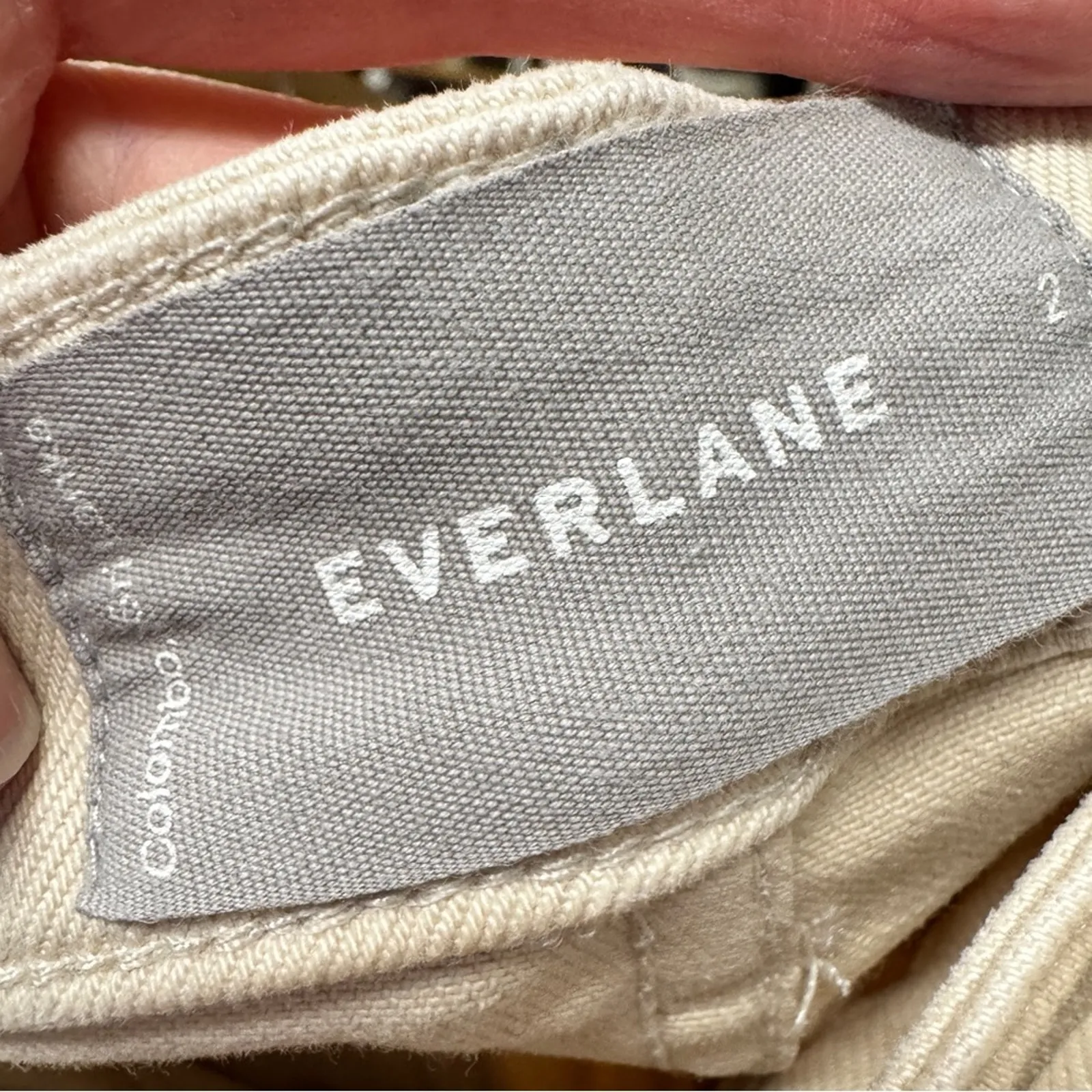 Everlane Tan Wide Leg Cropped Jeans Womens 2 Casual High Rise Classic Preppy - Image 7