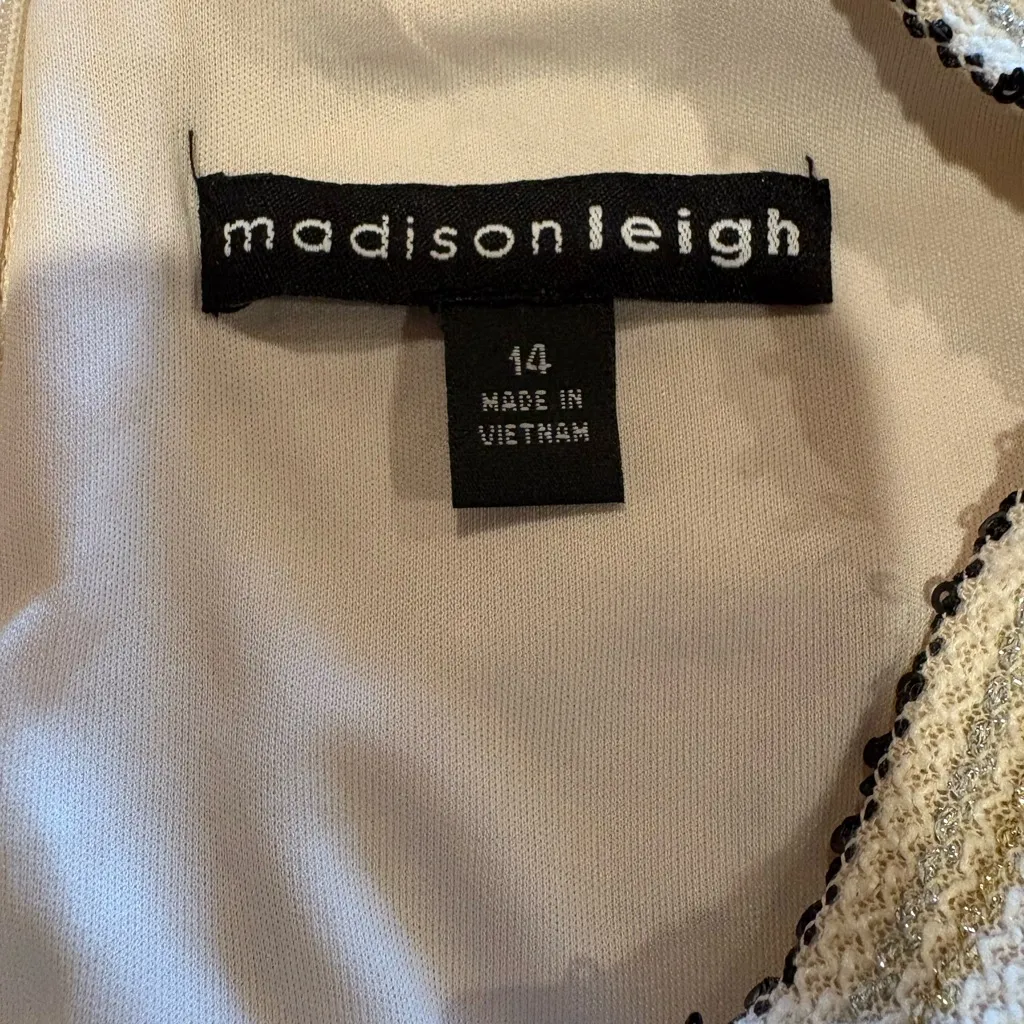 Madison Leigh Wmns Sz 14 Multicolor
Polyester Round Neck Half Sleeve Dress NWT - Image 6