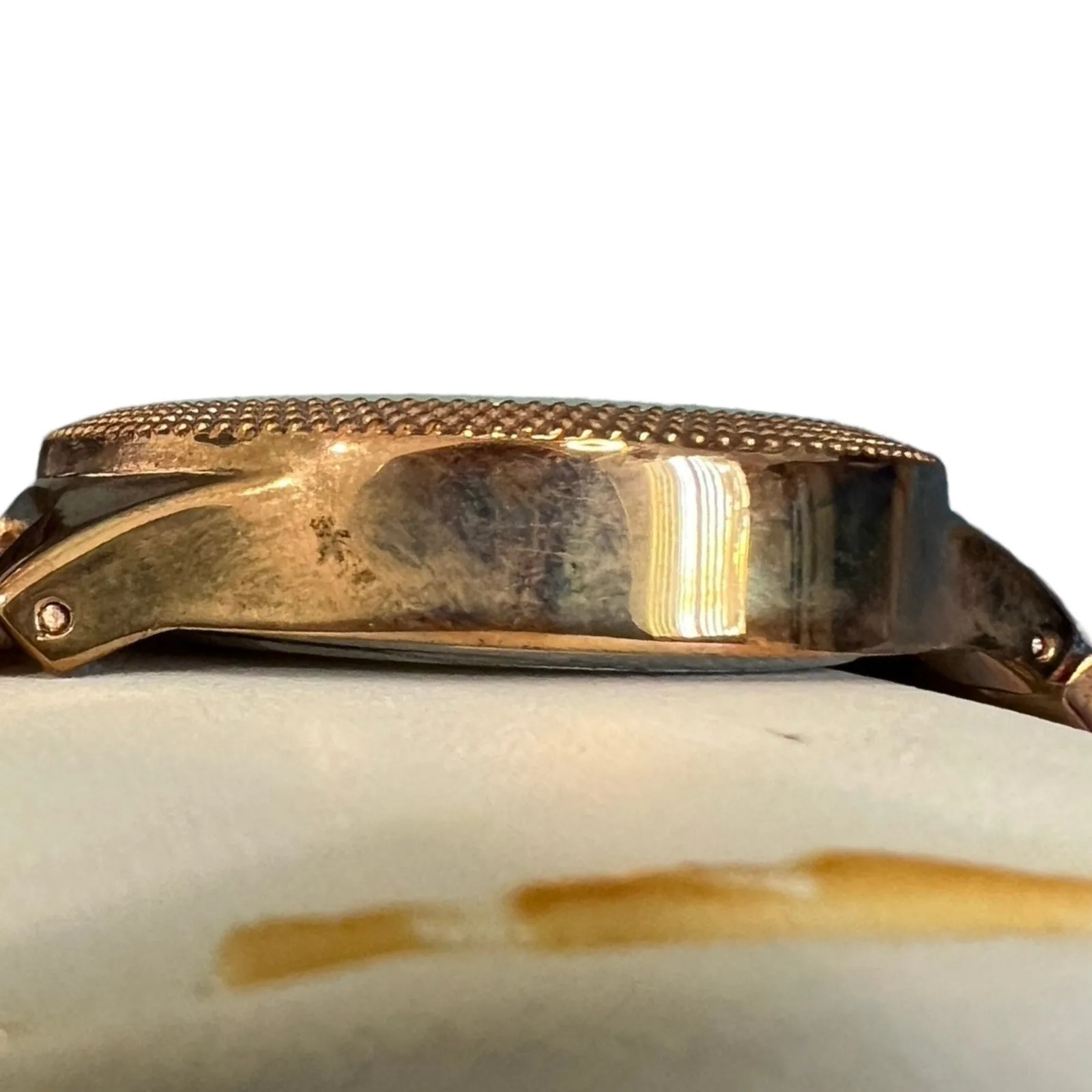 Elgin Studio Rose Gold Fold Over Clasp Analog Swarovski Crystal Watch NEW in Box - Image 8