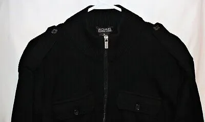 Men's Vintage Sweater - XL Shirt - Thick 100% Cotton with Zip Michael Kors - Image 2