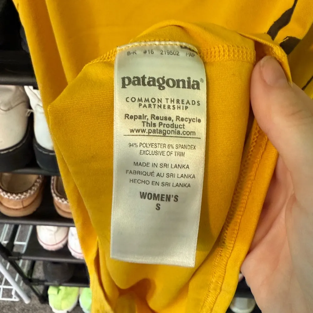 Vintage Yellow Patagonia Tank Top with Climbing Graphic - Image 4