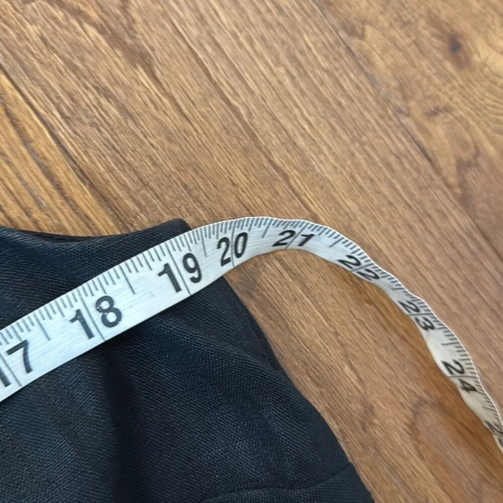 Valerie Stevens Petites vintage 100% linen vneck midi dress 12p - Image 9