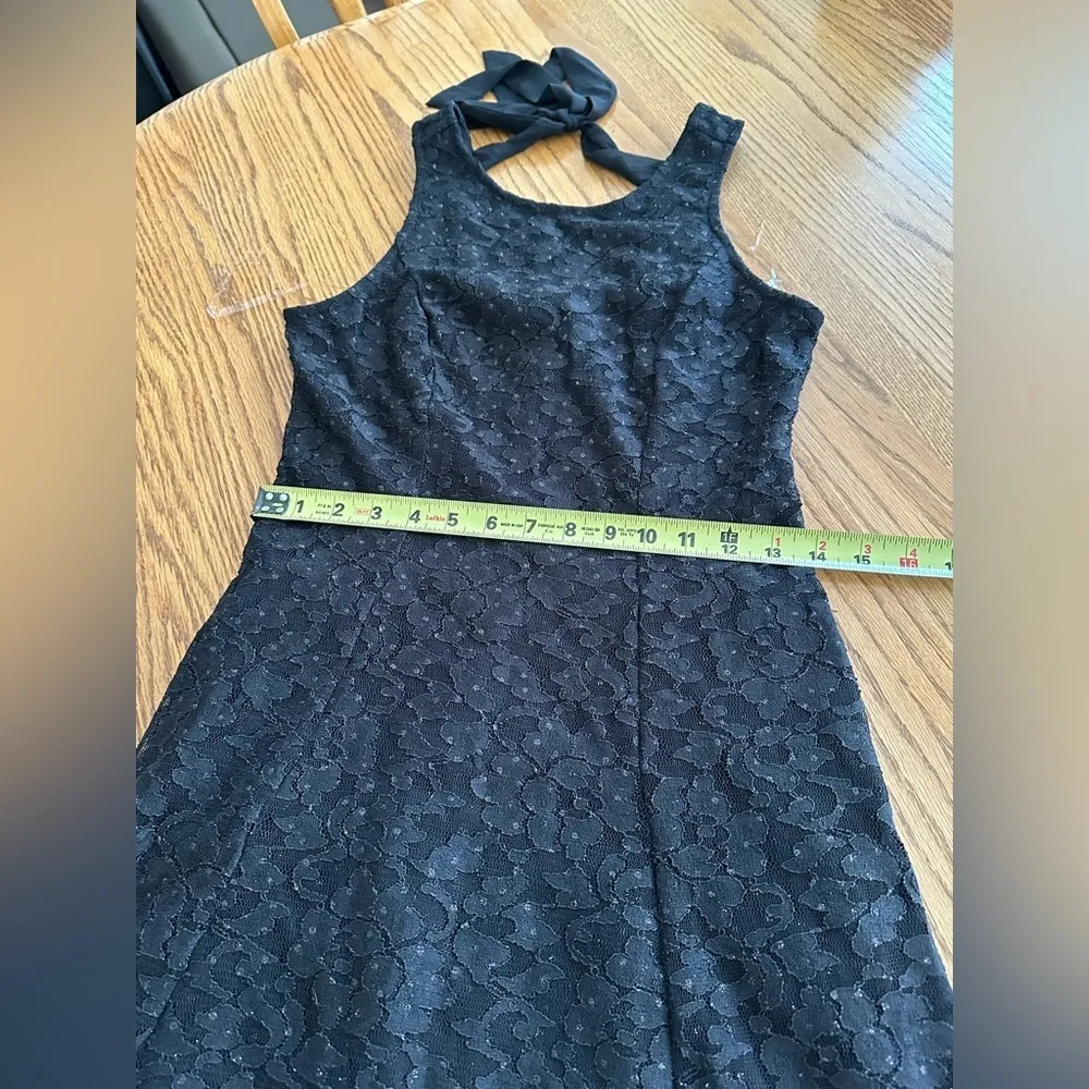 Speechless Floral Print Lace Skater Swing Mini Dress KeyholeBack Sz M Whimsical - Image 5