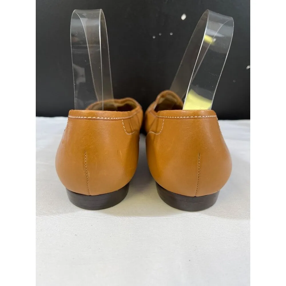 Enzo Angiolini Liberty Womens Tan Leather Loafers Size 9.5M SKU 6470 - Image 5