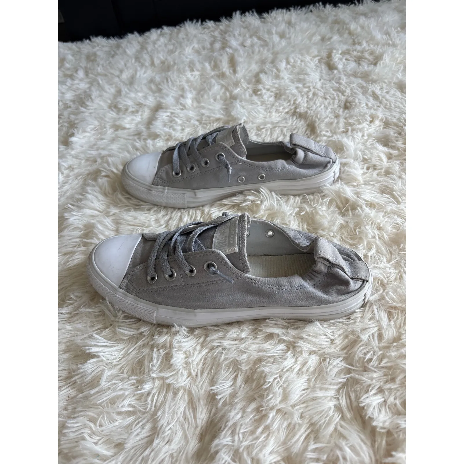 Converse Chuck Taylor All Star Shoreline Gray Slip-On Low Top Sneakers Women's 7 - Image 3