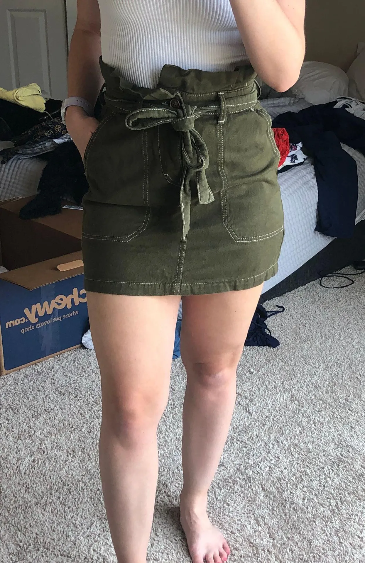 Green Tie Skirt - Image 2