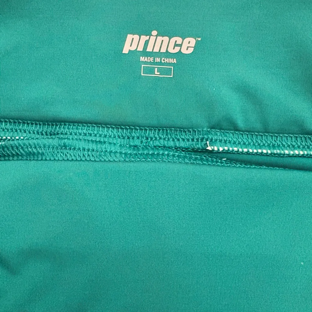 PRINCE Tennis Skort Womens Large Green Tie Dye Print Athleisure Tenniscore White - Image 7