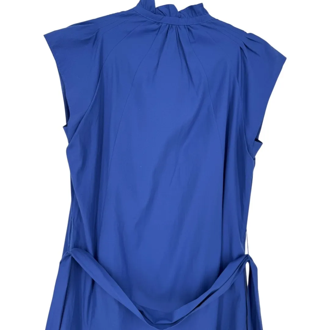 Brochu Walker Womens Newport Cap-Sleeve A-Line Midi Dress Cobalt Blue Size Small - Image 8