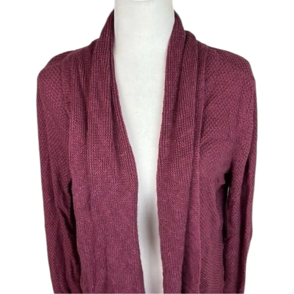 AVLN Studio Maroon Knit Cardigan Size M Red Size M - Image 2