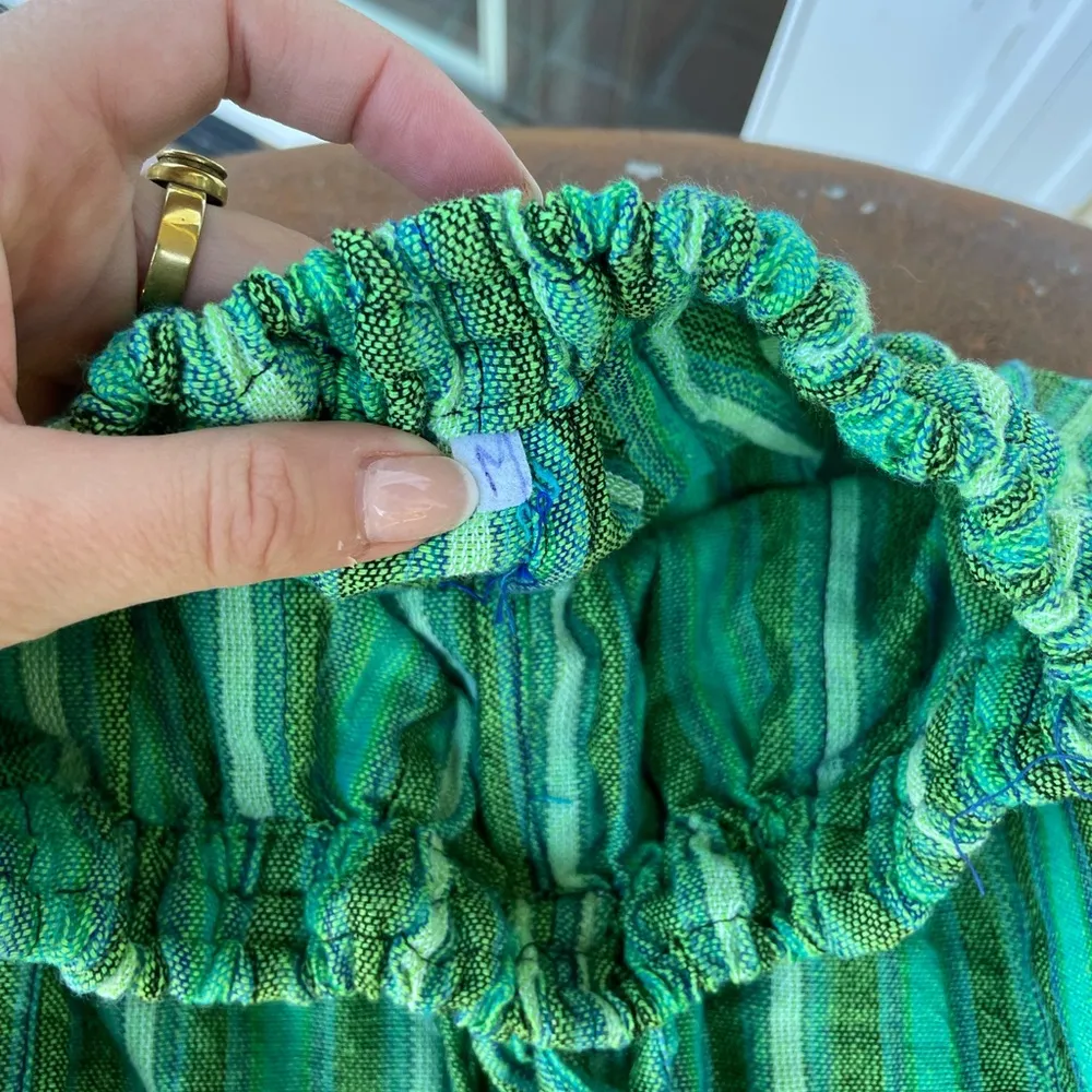 Green drawstring cargo pants Size M - Image 6