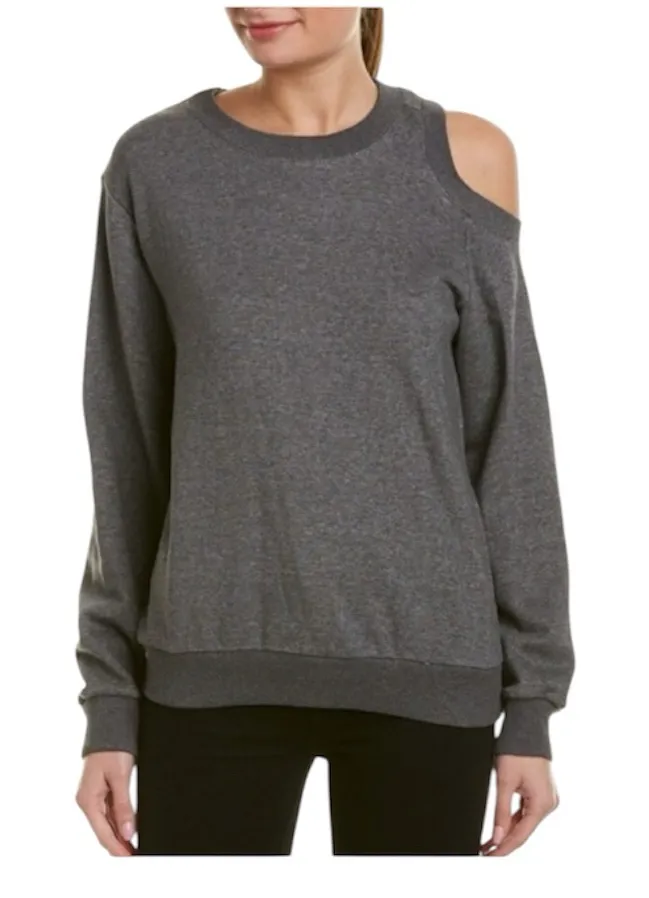 A.L.C. Covell Cold Shoulder Sweatshirt Gray Crewneck Size Small - Image 1