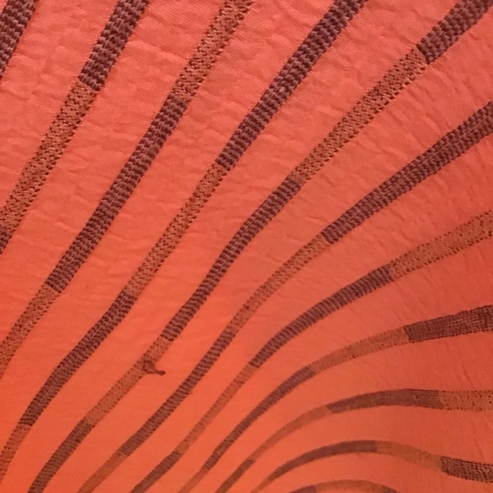 Ali Miles Boho oversized orange striped tunic Size M - Image 5