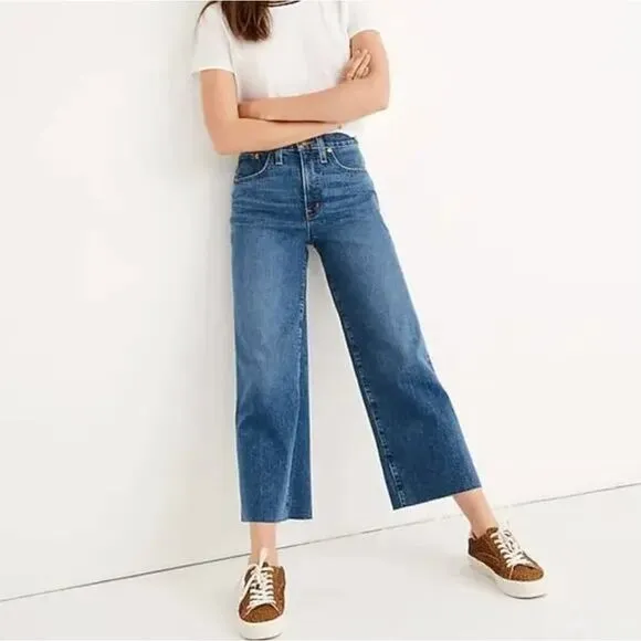 New! Madewelll the Tall Slim Wide-Leg Jeans in‎ Crownridge Wash, size 31T - Image 3