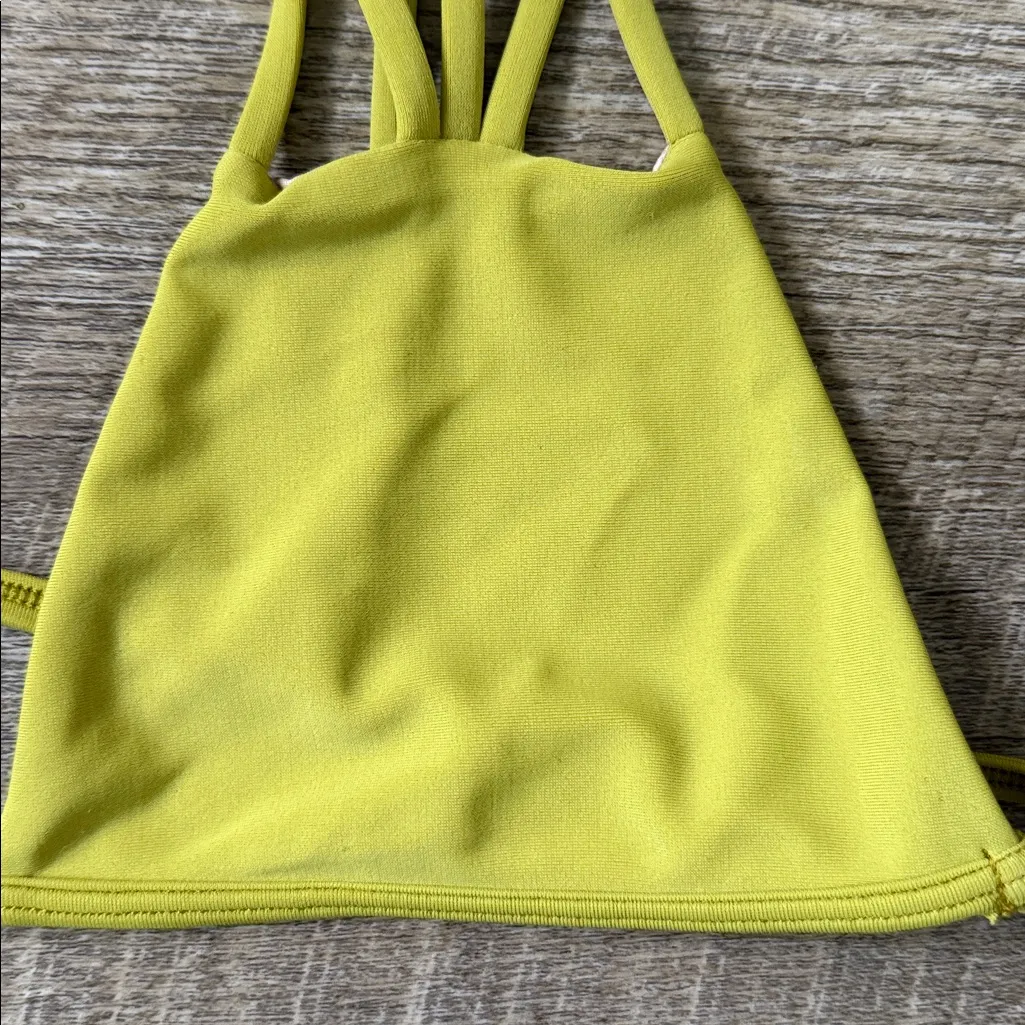 Acacia Lime Green Bikini Top Size Large - Image 2