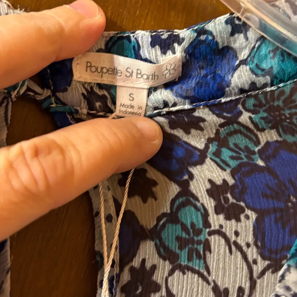 NWT  Short Jumpsuit Azia in White Green Diaognal Batik - Image 5